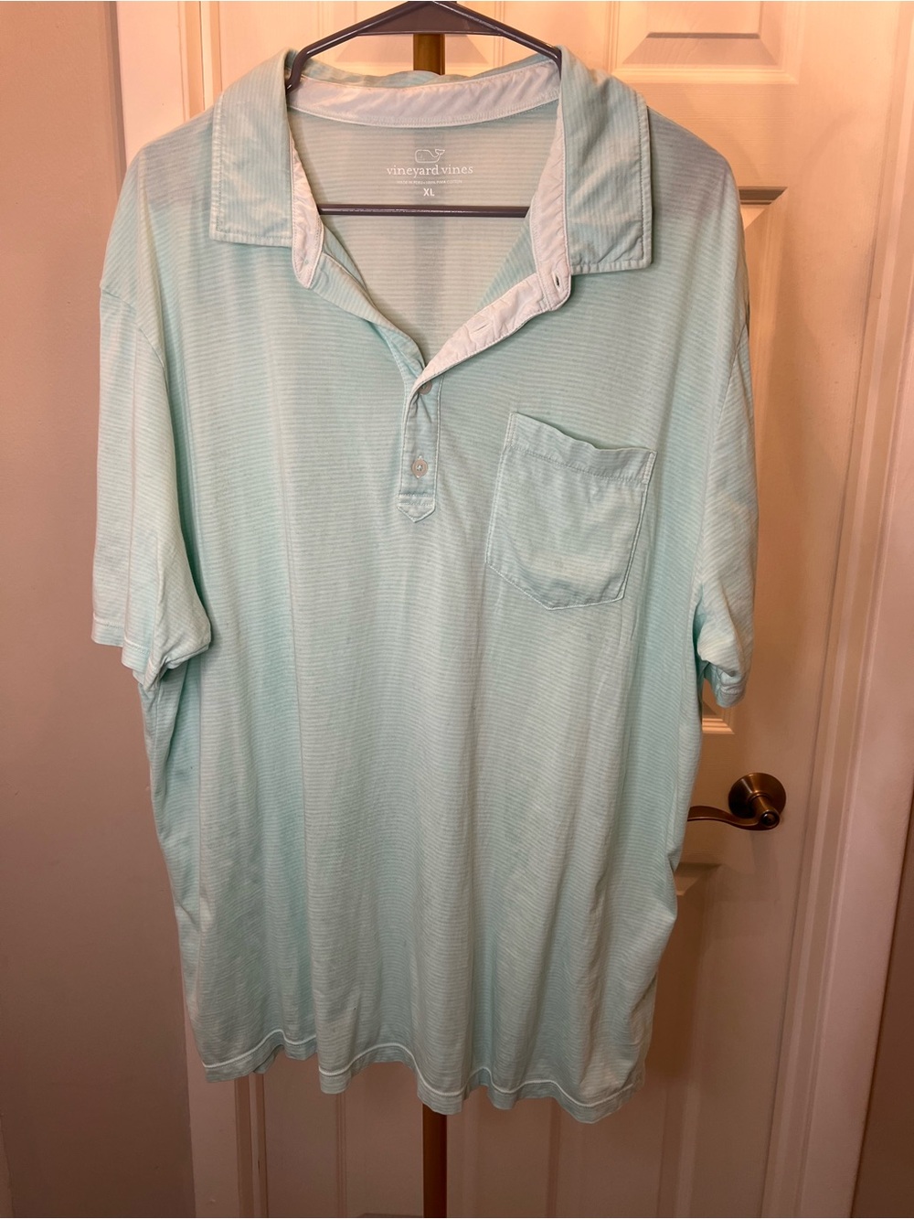 Vineyard Vines Men’s Mint Green Short-Sleeve Polo